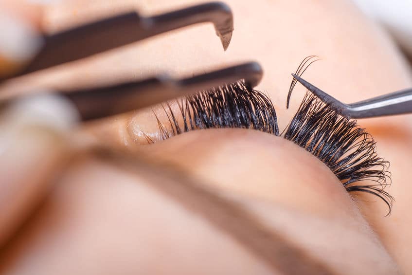 eyelash and hair extensions